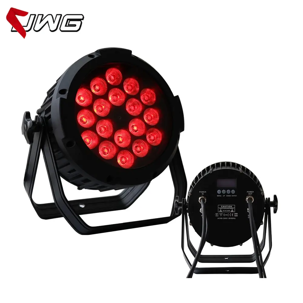 

2pcs/lot 18x18w RGBWA UV 6IN1 LED Par Light IP65 DMX Waterproof Led Par Cans Outdoor Party Disco DJ Stage Light Equipment