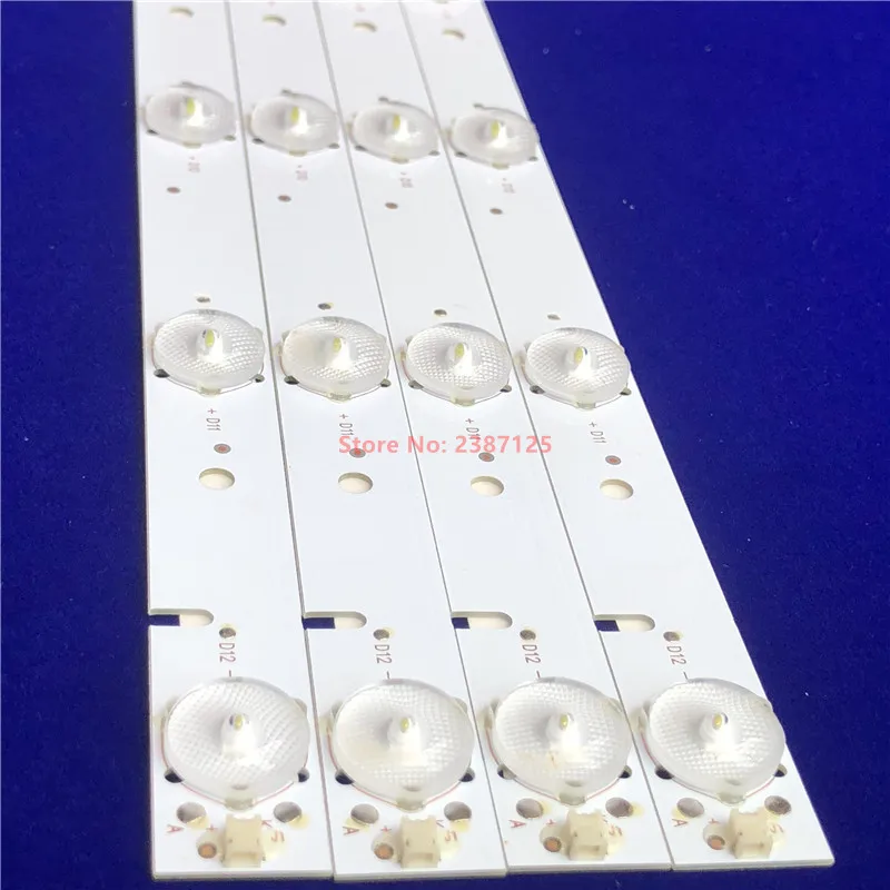 LED Strip For BBK 43LEM-1038/FTS2 RF-AD420E32-1201S-03 ZDCX43D12-ZC14F-02 303CX430032 HL-00430A28-1201S-01 LE106S16FM LE-4329