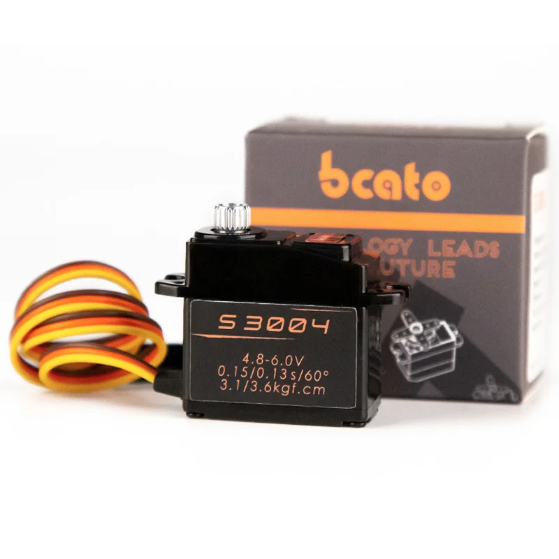 

Bcato S3004 20g 3,5 кг 0.13sec 23T Металлическая Шестерня Аналоговый сервопривод для Rc FPV Вертолет Самолет задний сервопривод