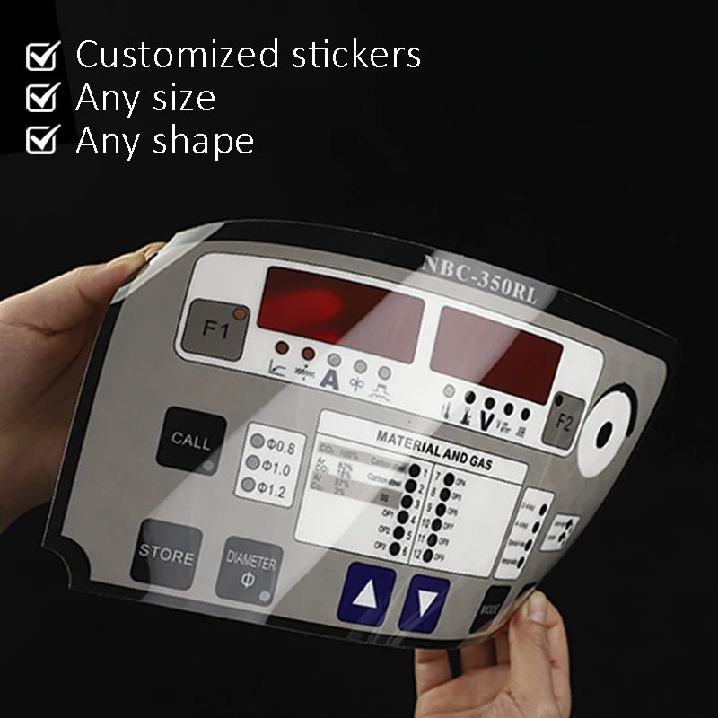 Custom PVC PC Stickers,Hard Thickness Labels,Machine Panel ,Special Materials,Business Logo,Warning Board,Plastic,Personalized