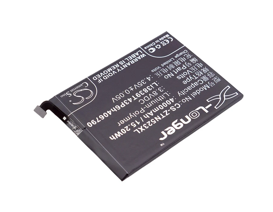 CS 4000mAh / 15.20Wh battery for Nubia NX523, NX523J, Z11 Max