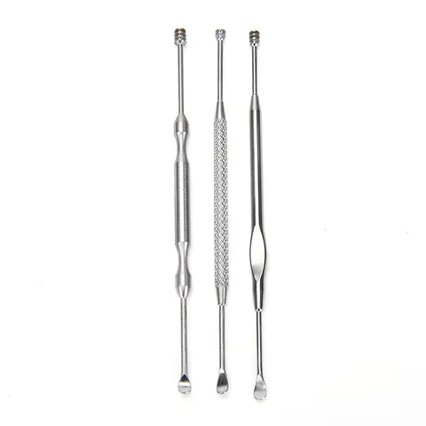 스테인레스 스틸 귀이개 왁스 리무버, 큐렛 클리너, 건강 관리 도구, 귀이개, 1 개