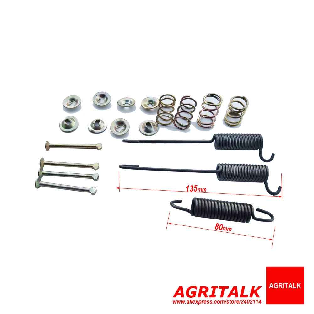 Set of springs kit for brake shoes for small sized wheeled loader like ZL12 , part number: