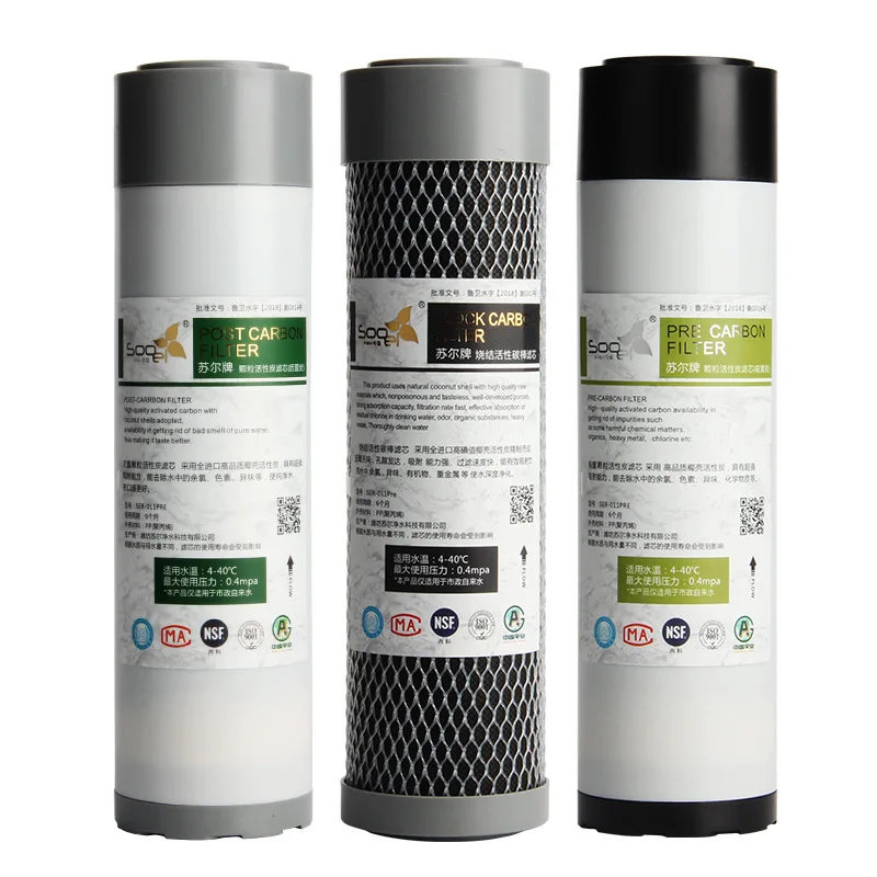 Universal 10 Inch CTO Block Carbon T33 UDF Water Filter Activated Carbon Cartridge Filter Filter Water Purifier