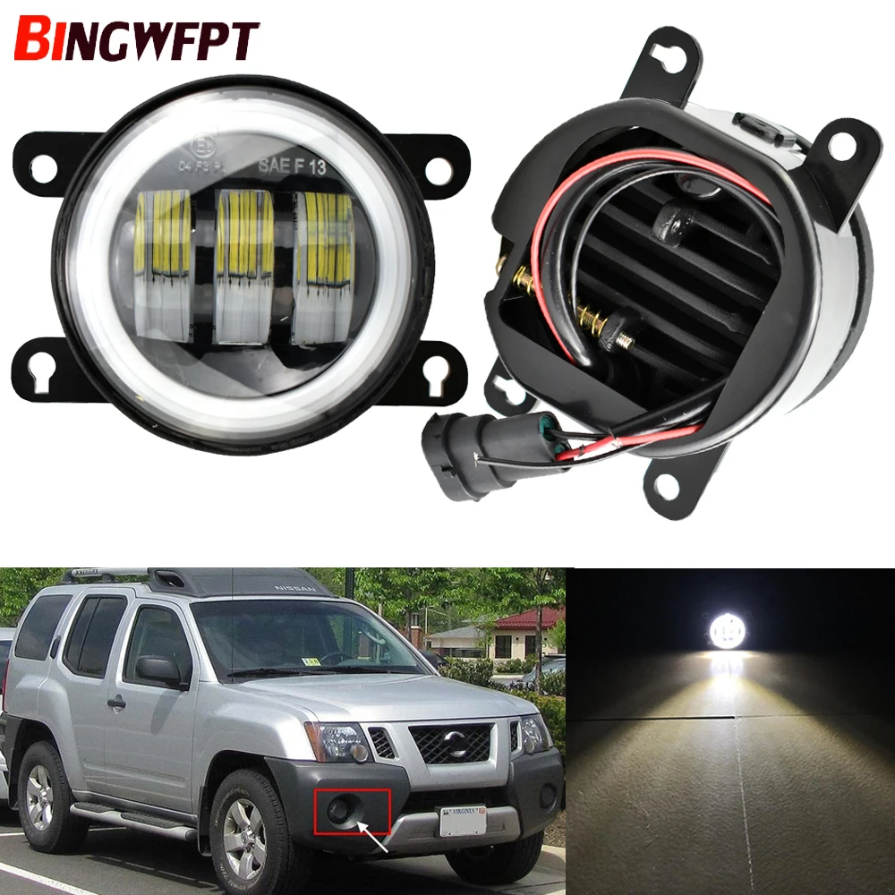 1pair Car LED Fog Light Daytime Running Light 12V For Nissan Frontier Pathfinder Xterra Note Interstar Navara Pixo Sentra