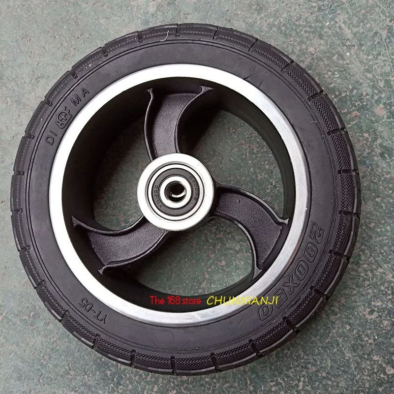 

Size 200x50 solid wheel for Electric Scooter Tyre With Wheel Hub 8" Aluminium Alloy Vehicle