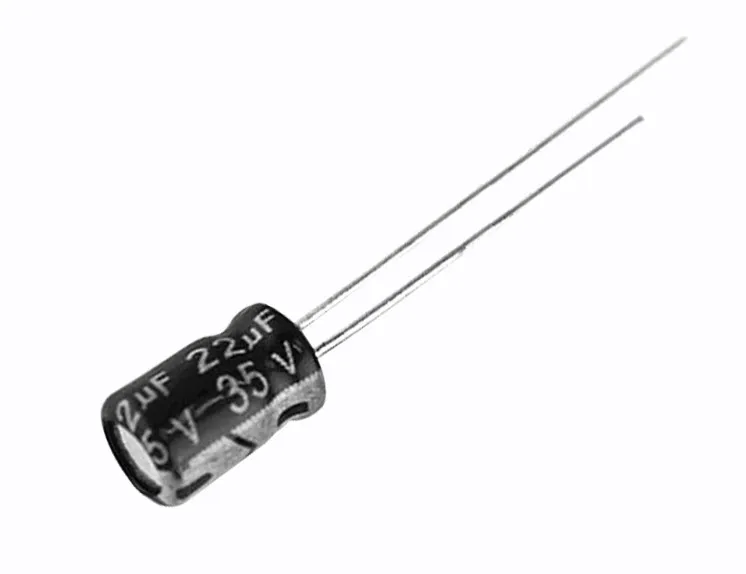 Condensador electrolítico de 50 piezas, alta calidad, 35V22UF, 5X7mm, 22UF, 35V