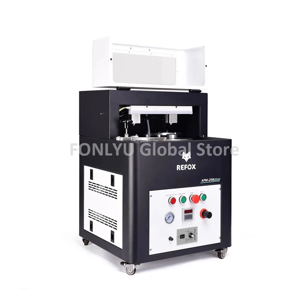 REFOX APM-20B APM-40B Grinding and Polishing Machine For iPhone12 13 X Mobile Phone Watch LCD Screen Scratch Removing Refurbish