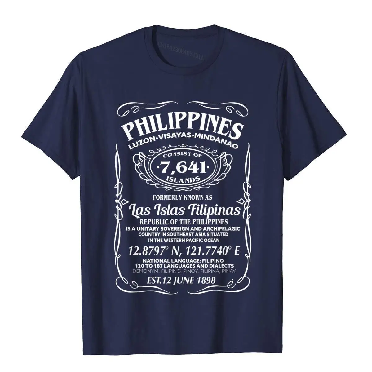 Camiseta de Pinoy para hombre, Camisa de algodón, clásica, wi-ki Philippine Facts, Verano