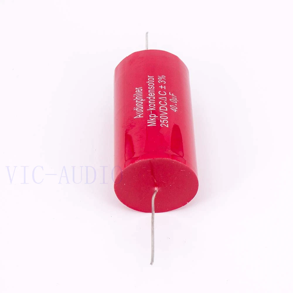Audiophiler-Mkp 커패시터 40uf 250V DC 3% HIFI 발열 무전기 커패시터, 오디오 커패시터 커플 링 주파수 분할 40 미크로포맷