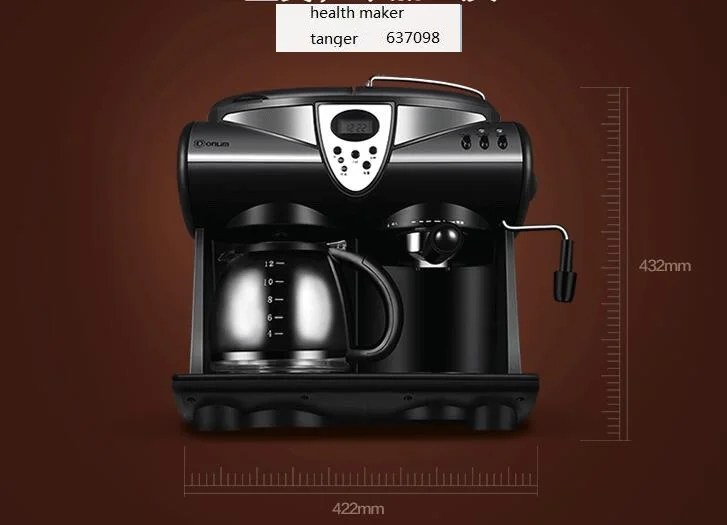 Donlim المنزلية الإيطالية البخار اسبريسو آلة القهوة + أمريكانو مقهى صانع 2in1 20Bar الشاي الحليب رغوة بالتنقيط القهوة DL-KF7001 لتقوم بها بنفسك