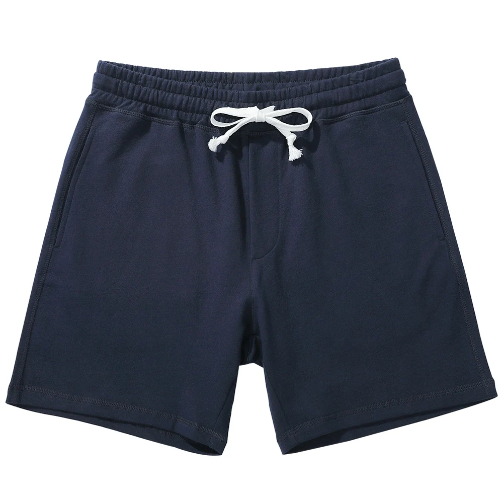 Akkad Kuti-Shorts d\'entraînement athlétiques décontractés pour hommes, taille élastique, entrejambe de 5 pouces, 100% coton, super shorts avec