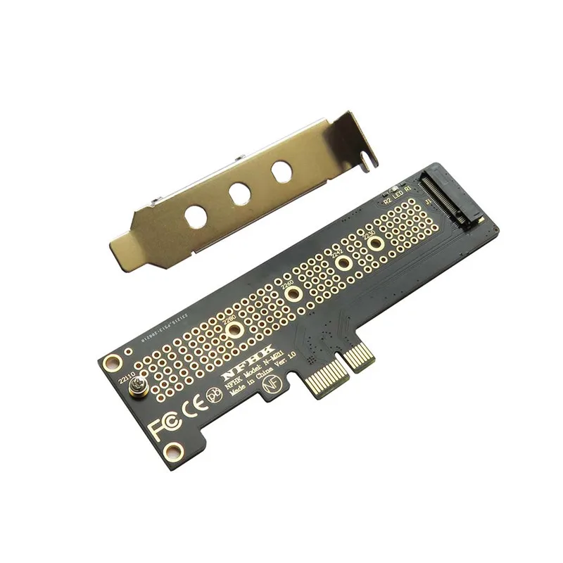 Half-height bracket XM1441 SM963 PM963 PM953 905P SSD to PCIe x1 adapter card
