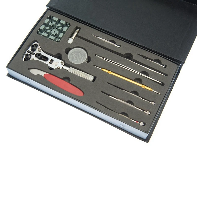 29Pcs Watch Repair Tool Kit Battery Changing Strap Resizing Watch Maker Tool