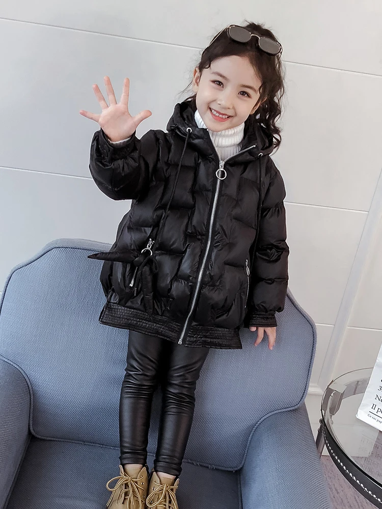 Girls Winter Coat New Korean Western Style Cotton-padded Jacket Children Coat Girl Winter Down Padded Parka