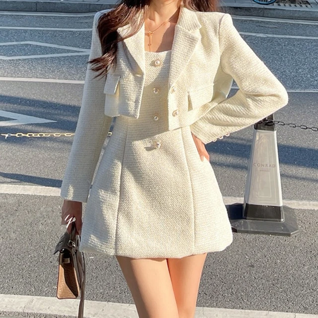 Jacket with fashion short dress