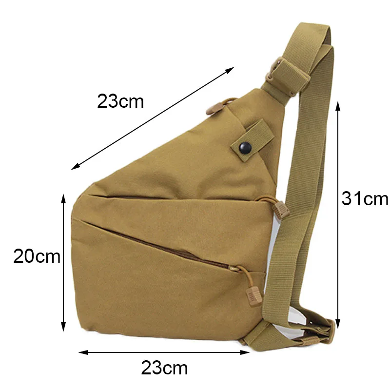 Tactical Gun Chest Bag Airsoft Pistol Military Nylon Concealed Storage Holster Bag Pouch Outdoor Hunting Anti-theft Shoulder Bag