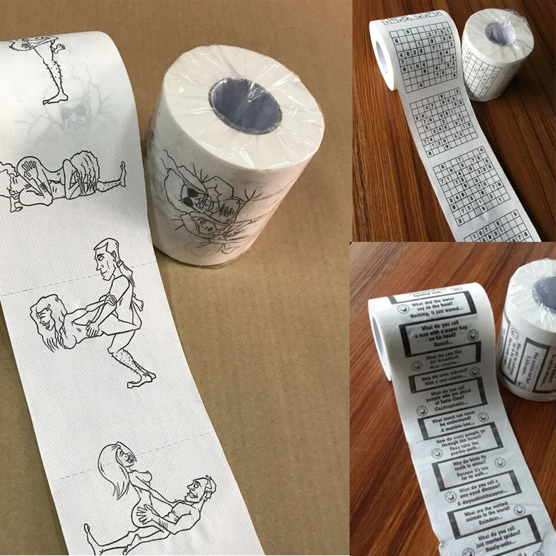 Hot Super Funny Joke Paper Rolls Toilet Towels Bulk Bathroom Tissue Soft nurse Creative Tissue 3Ply