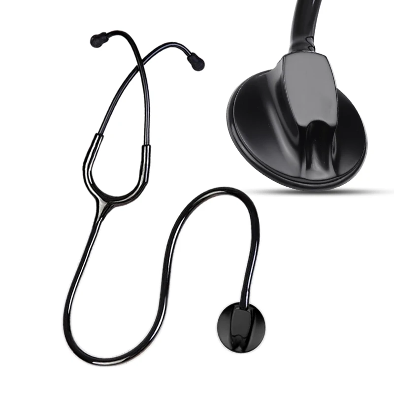 Classic Black Professional Estetoscopio Heart Cardiology Doctor Cute Stethoscope for Nurse Student Medical Equipment Device Tool