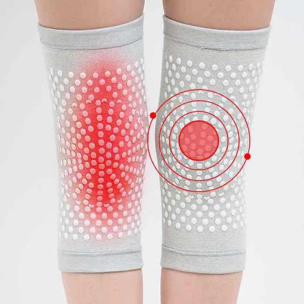 2PCS Self Heating Support Knee Pads Knee Brace Warm For Arthritis Joint Pain Relief Injury Recovery Belt Leg Warmer Massager