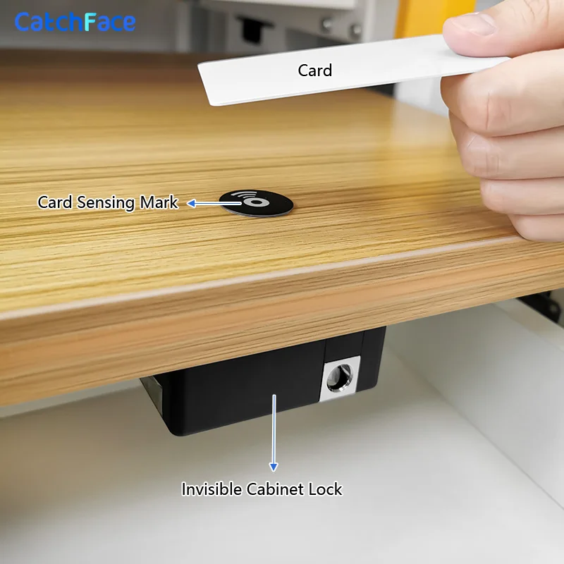 Smart Drawer Lock Intelligent Cabinet Locker Lock ID Card/TT Lock APP Unlock ElectronicHidden Furniture Wooden Door Lock