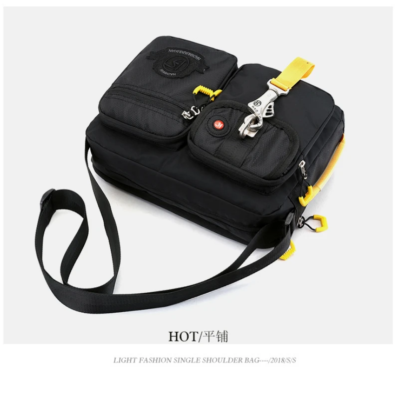 New Outdoor Waterproof Multifunctional Portable Bag Casual Fashion Horizontal Crossbody Bag Travel Large Capacity Shoulder Bag