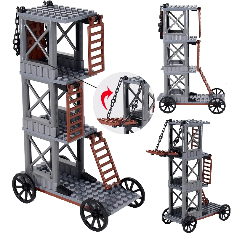 Idade medieval castelo real cavaleiro do rei roma spartacus chariot siege motor modelo blocos de construção tijolos brinquedos para crianças presente