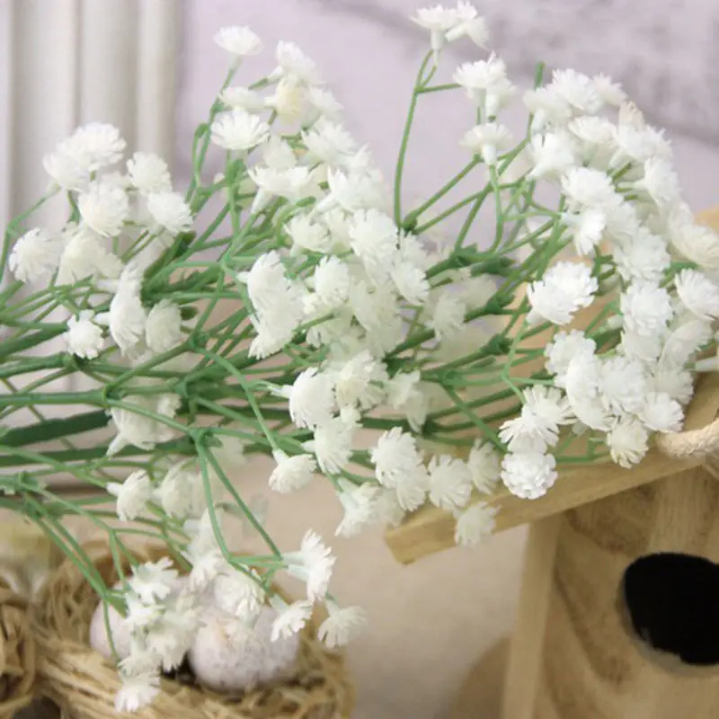 5/10pcs Gypsophila Floral Flower Fake Silk Bouquet Home Decor Artificial Flowers DIY Floral Bouquets Plastic Flowers