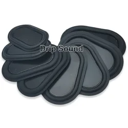 2pcs 20x40/40x70/42x78/50x80/59x88/65x95mm Elliptical Speaker Passive Radiator Auxiliary Bass Woofer Rubber Vibration Plate