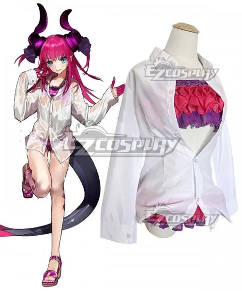 

Fate Grand Order Elizabeth Bathory Pink Swimsuit Girls Summer Party Outfit Halloween Swimming Beach Set Cosplay Costume E001