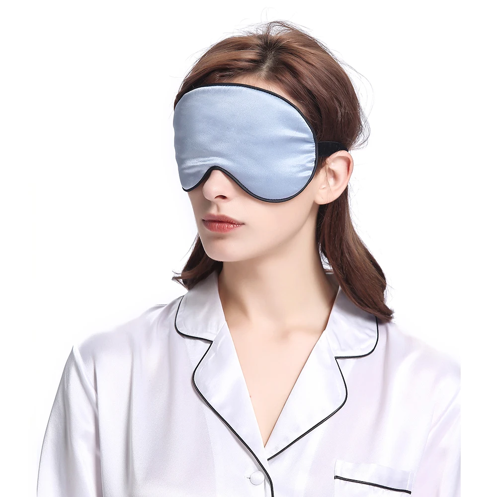 LILYSILK Silk Eye Mask Sleep With Black Trimming Luxury Men Women Final Sale Free Shipping