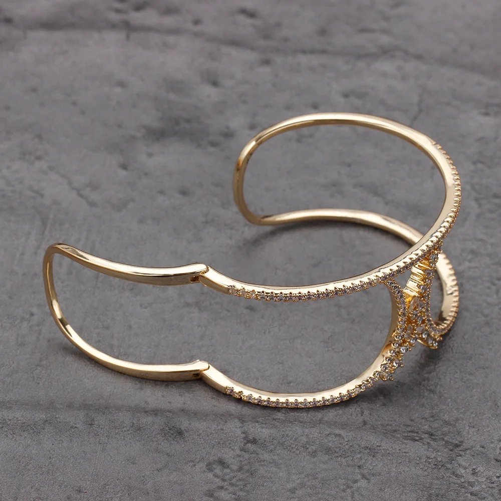 Quality A+ Women Bangle Ring Set Cubic Zirconia Colorful Stones Bridal Wedding Jewelry Sets Accessories Birthday Gift