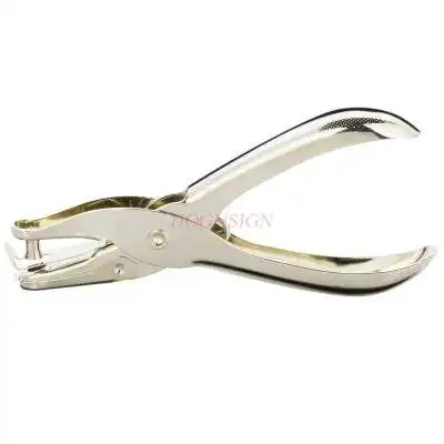 Paper hole puncher single hole multifunctional metal stainless steel mini round hole manual hole puncher tool