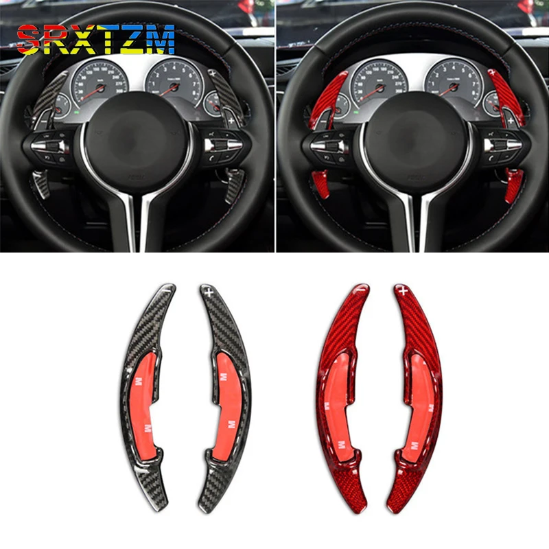 Carbon Fiber Shifter Paddle Shift For BMW M Series M2 M3 M4 M5 M6 X 5M X6M Steering Wheel Extension