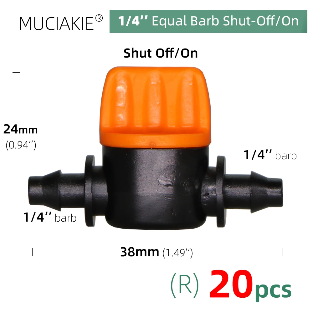 MUCIAKIE 24 rodzaje podlewanie ogrodu złącze do nawadniania dysza zraszacz armatura złącze do węża adapter Tee równe wyłączanie