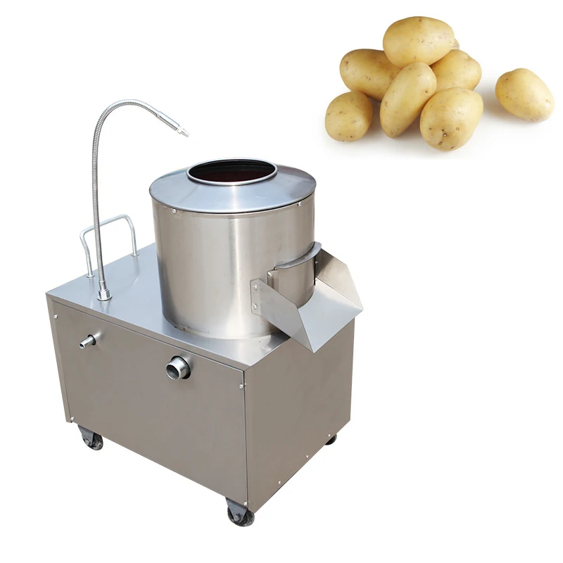 Heavy Duty Commercial Potato Peeling Washing Machine Automatic Potato Peeler Washer Potato Peeler Cleaning Machine 1500W