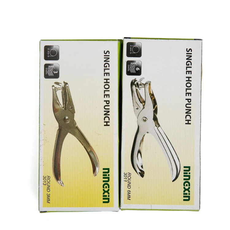 Metal Punching Pliers Round Hole 6mm Hole Nickel-plated Punch Single Hole Punch