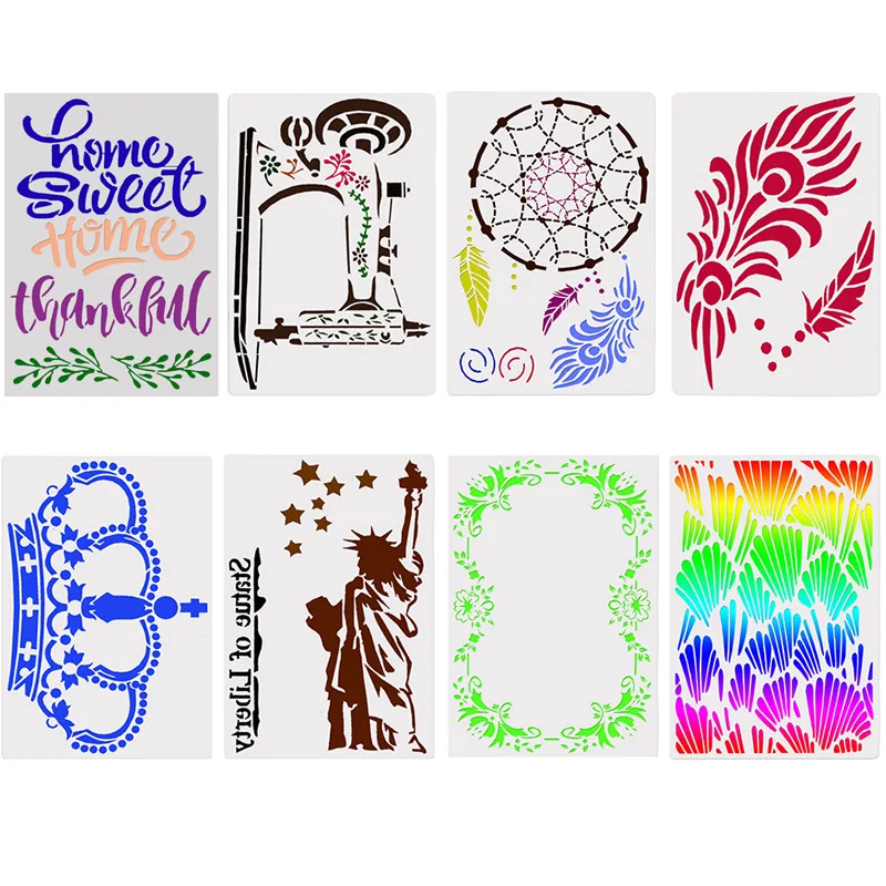 18*26 Sewing machine  Layering Stencils  graffiti hand copied board hollowed out photo album graphic spray painting tool