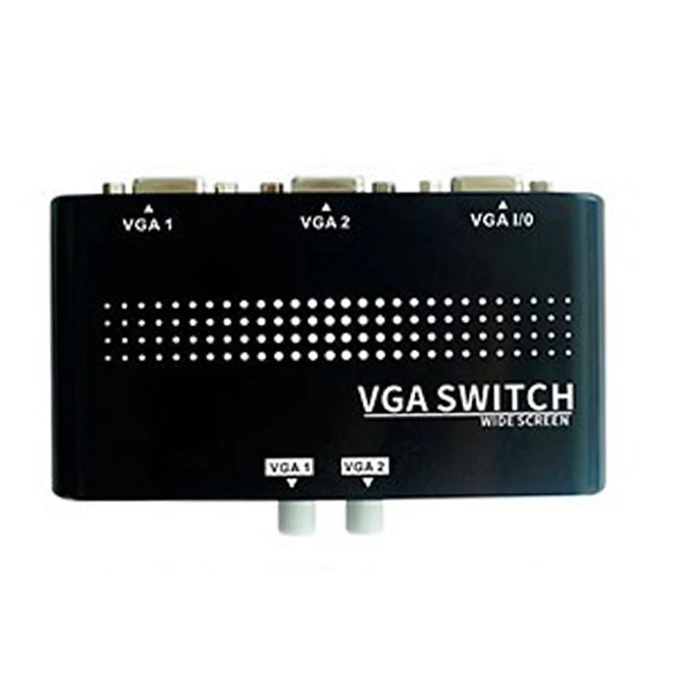 2 في 1 خارج VGA/SVGA دليل تقاسم مفتاح جهاز انتقاء صندوق الجلاد ل LCD PC KVM مفاتيح عرض مشاركة 1080 HD محول الفيديو