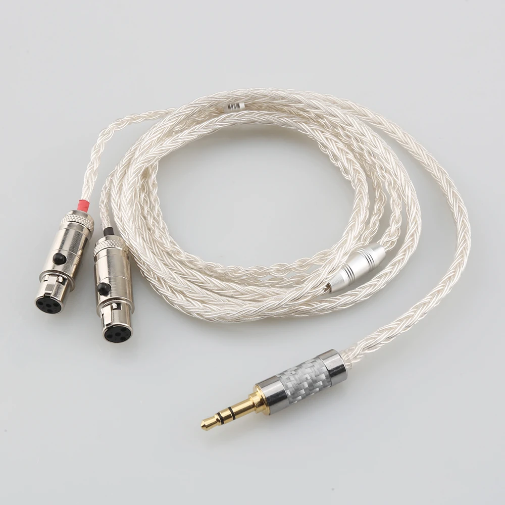 16 Core OCC Silver Plated Headphone Earphone Cable For Audeze LCD-3 LCD-2 LCD-X LCD-XC LCD-4z LCD-MX4 LCD-GX lcd-24