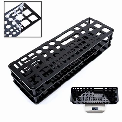 Black Screwdriver Holder Storage Tray Tools Organizers for Hex Cross Screw Driver RC Tools Kit 63 Hole Without Tools