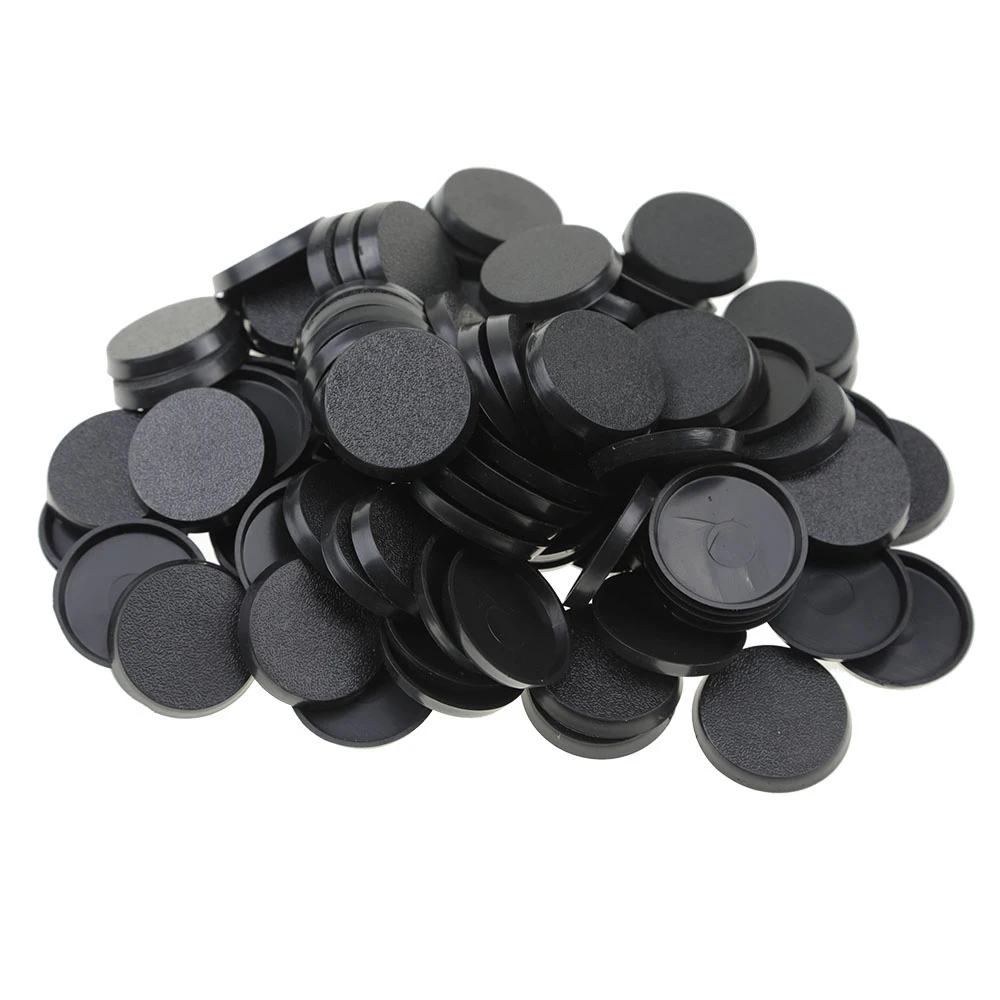 25mm/32mm/40cmm Round Plastic Model Bases for Wargames Table Games Diy Toy Miniature Model People Base 20pcs/40pcs/60pcs