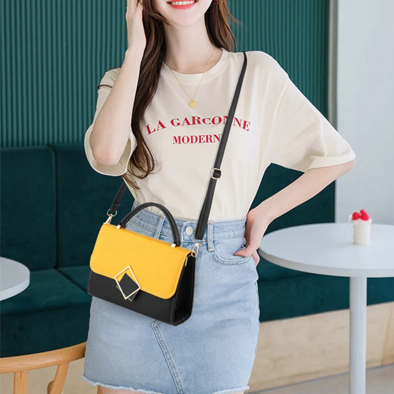 Women Small Handbag Luxury Messenger Bag High Quality PU Leather Shoulder Bag Ladies Lock Design Crossbody Bags Female Bolsas