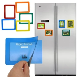 5inch Colorful Magnetic Picture Frames Photo Magnets Photo Frame For Refrigerator Perfect For Family Photos And Memories