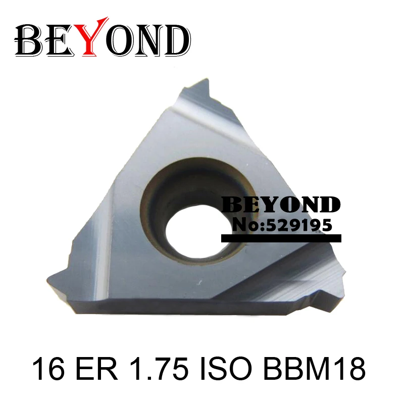 Além de 16 er 1.0/1.25/1.5/1.75/2.0/2.5/3.0 iso inserções de carboneto para rosquear ferramentas de torneamento ser snl cnc torno arbor 16er iso