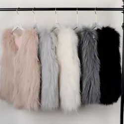 Raccoon fur woven vest ladies winter warm fur coat waistcoat vest short autumn waistcoat real animal fur