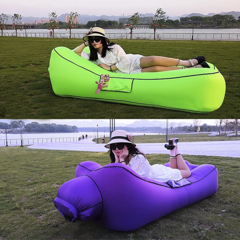 

Arries Outdoor Sleeping Bag Inflatable Sofa for Tourism Camping Mattress Beach Lazy Bag Bed Air Hammock Bed Camp Fishing Chair