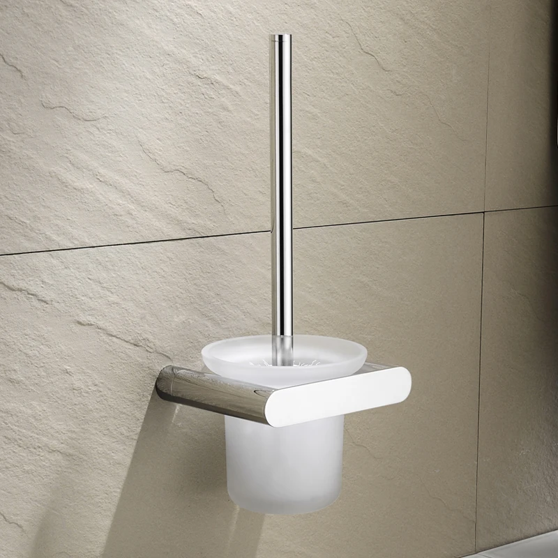 Toilet Brush Holder Cleaning Brush for Toilet Wall Hanging Household Floor Cleaning Brush Hanger Bathroom Accessories image 4