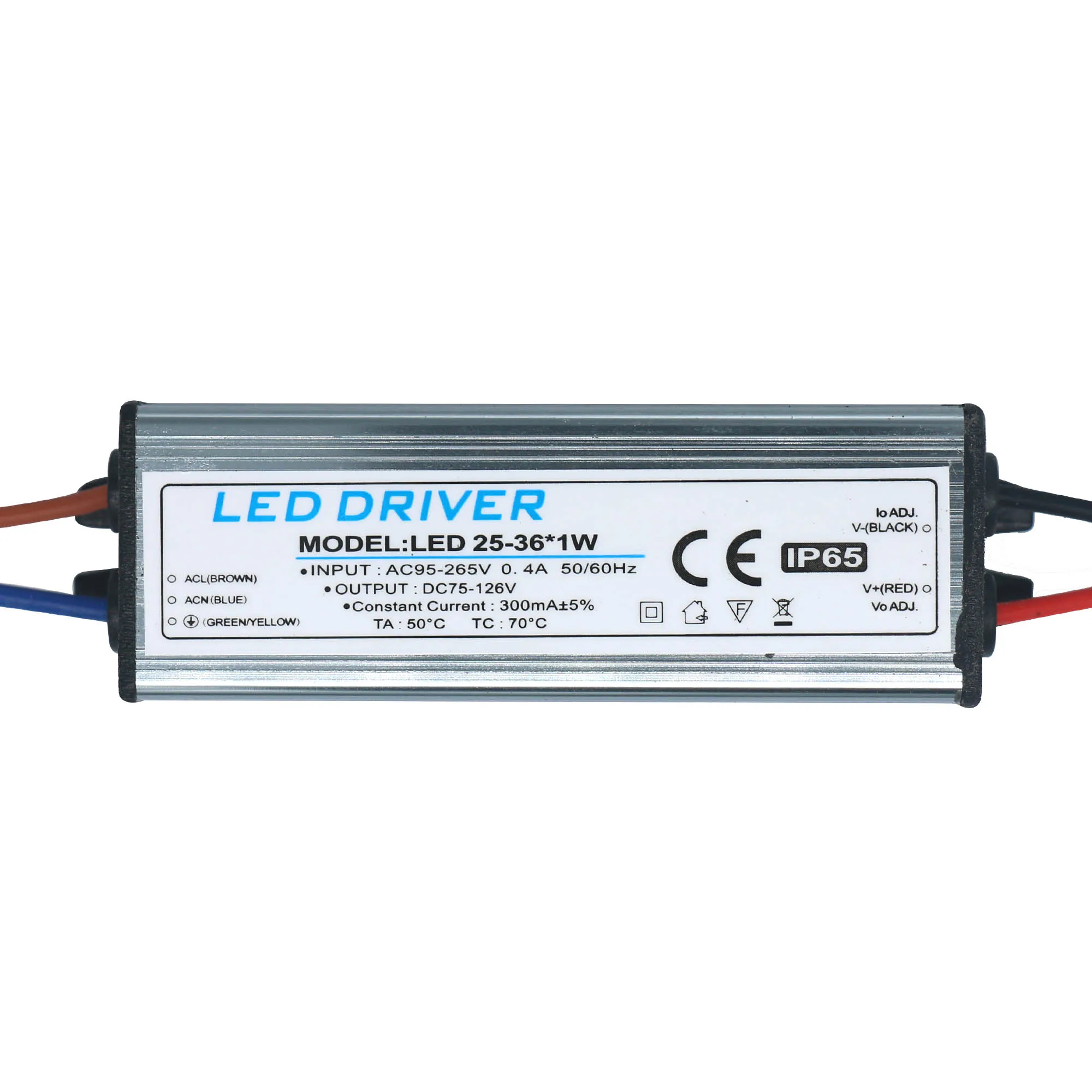 Imagem -03 - Led Driver à Prova d Água 2536w 1824w 812w 47w 1-3w Transformador Adaptador Ac85v-265v Fonte de Alimentação 300ma para Luz do Painel Pcs