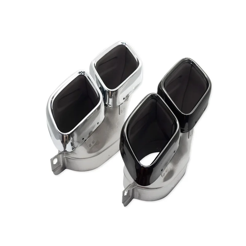 1 Pair Muffler Tailpipe Exhaust Pipe For Me-rcedes B-enz W205 C Class C200 C300 C260 C180 Car Styling Exhaust System End Tip